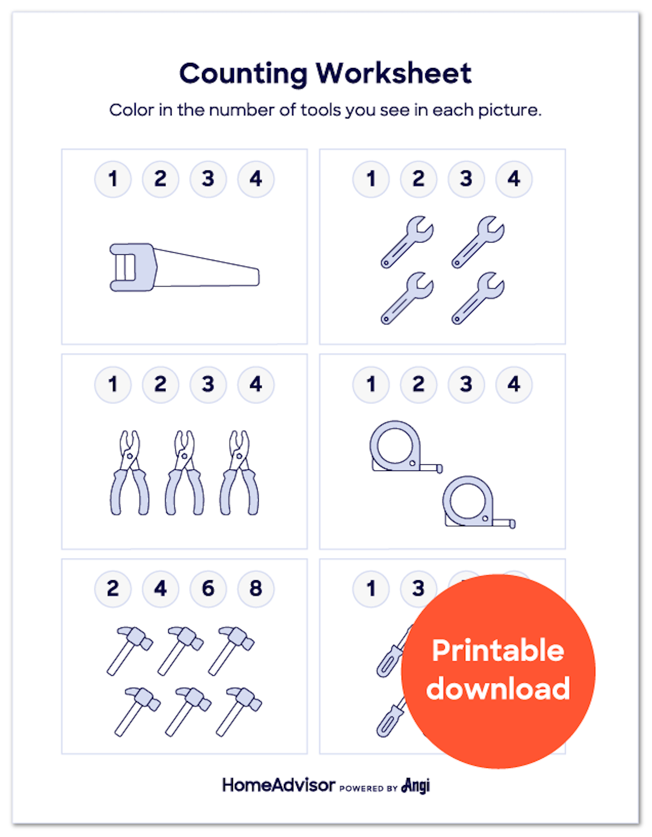 counting worksheet