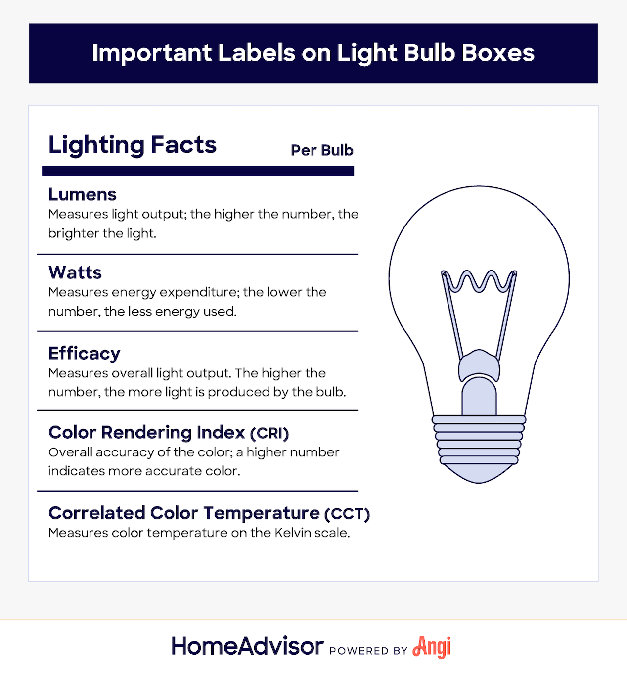 Important Labels on Light Bulb Boxes