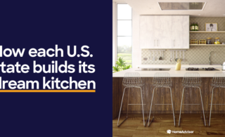 Title graphic of “How Each U.S. State Builds Its Dream Kitchen”